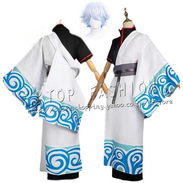 【品質良い 大好評中】銀魂 風 坂田銀時 コスプレ衣装 ウィッグ cosplay コスチューム ハロウィン クリスマス