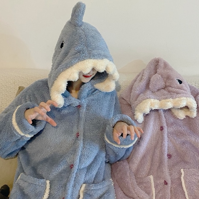 ルームウエア レディース セットアップ 部屋着 寝巻き ナイトウェア 着ぐるみ コスプレ 着る毛布 4,950円