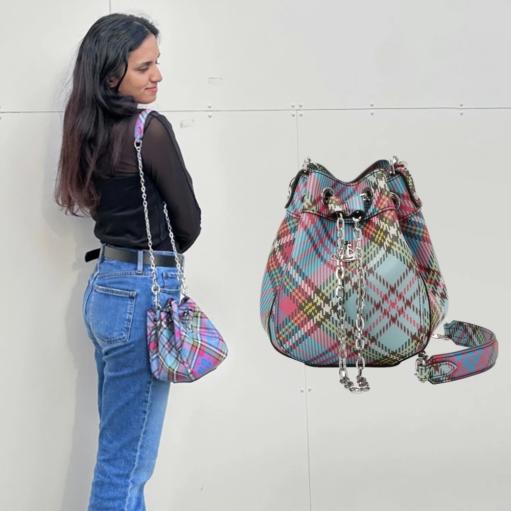 【最短翌日着】 ヴィヴィアンウエストウッド ショルダーバッグ Vivienne Westwood 巾着 CHRISSY SMALL BUCKET BAG 鞄 チェーン レディース 2way バッグ 手 44,070円
