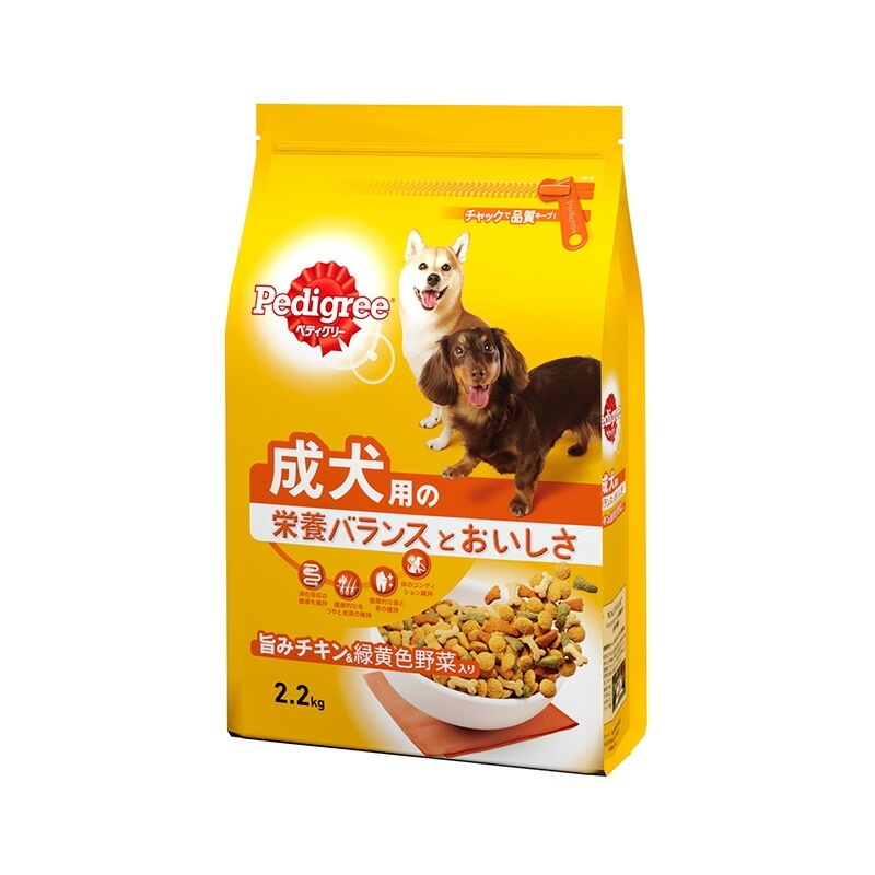 （まとめ買い）マース ペディグリー 成犬用 旨みチキン＆緑黄色野菜入り 2.2kg 犬用フード [x3] 4,958円