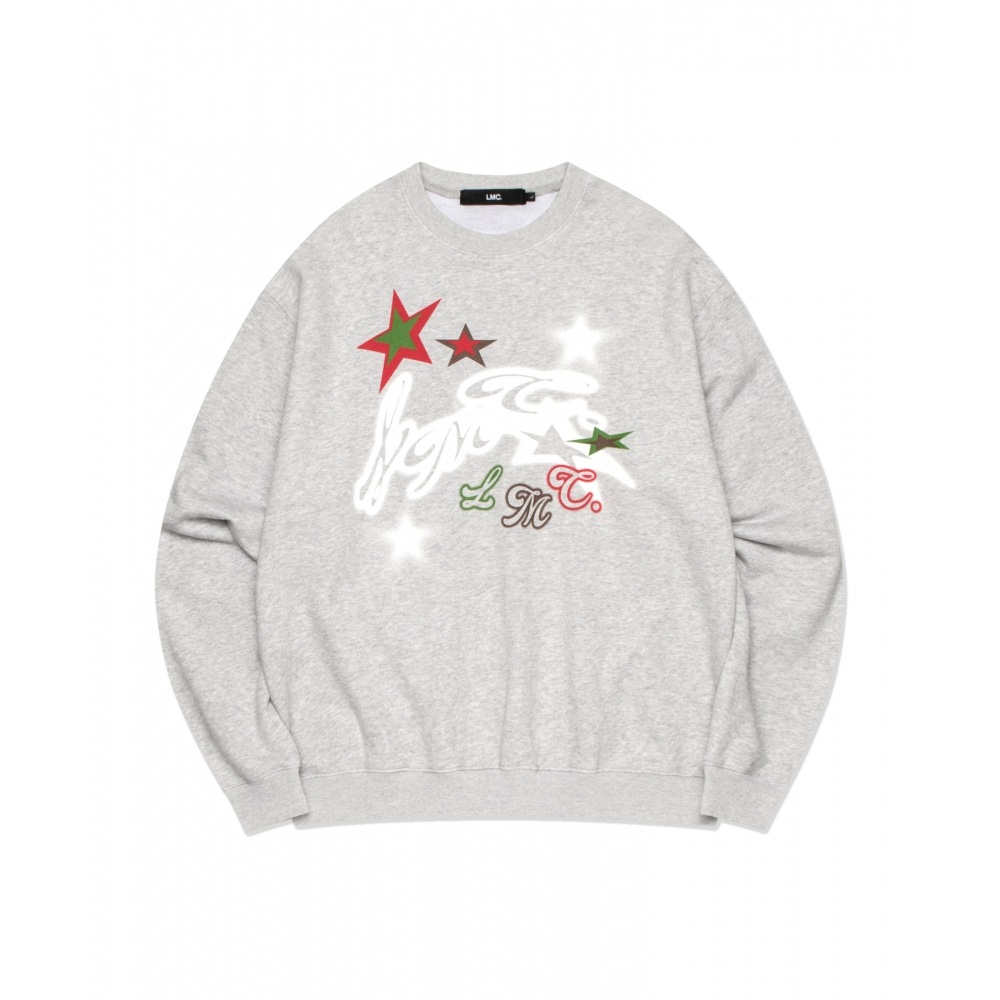 LMC TWINKLE STAR スウェットシャツ ヘザーグレー