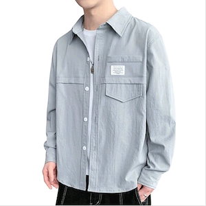 シャツメンズ長袖2022年春秋トレンドインハンサムファッションシャツメンズ秋のジャケットの新しい韓国