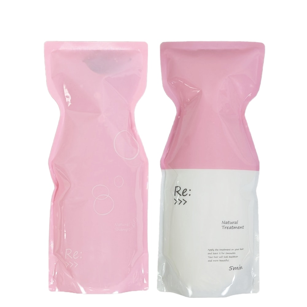 リ :ナチュラル シャンプー & ナチュラル トリートメント セット 600ml&600g 詰め替え