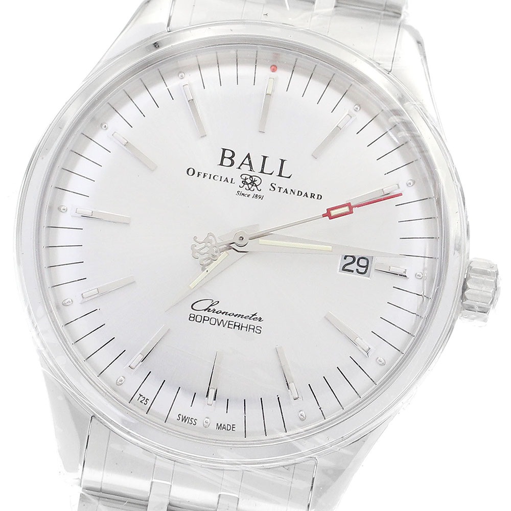ボールウォッチ BALLWATCH NM3280D-S1CJ-SL トレインマスター マニファクチュール 80アワーズ 自動巻き メンズ 未使用品 保証書付き_899247【中古】