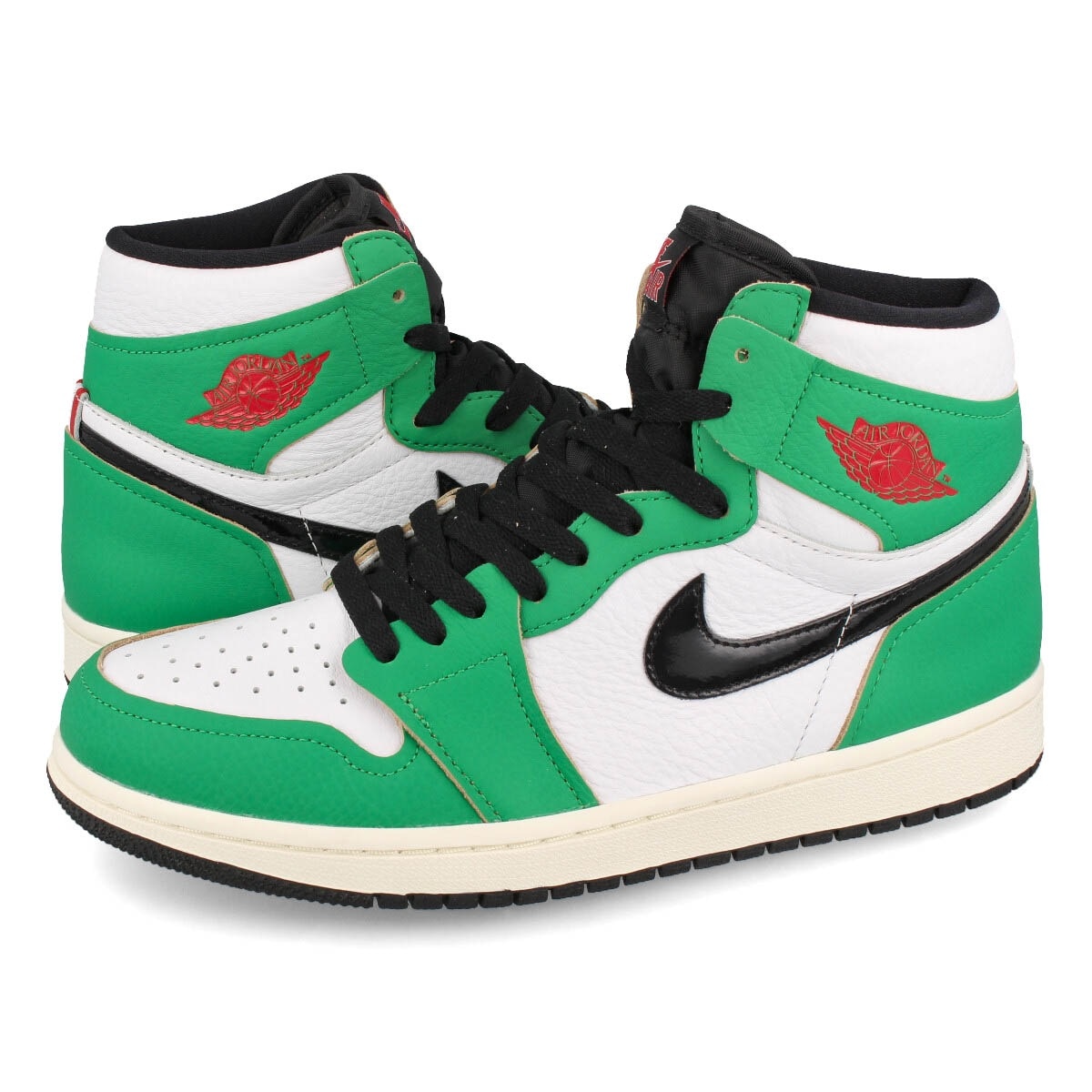 WMNS AIR JORDAN 1 RETRO HIGH OG LUCKY GREEN/BLACK/WHITE/SAIL