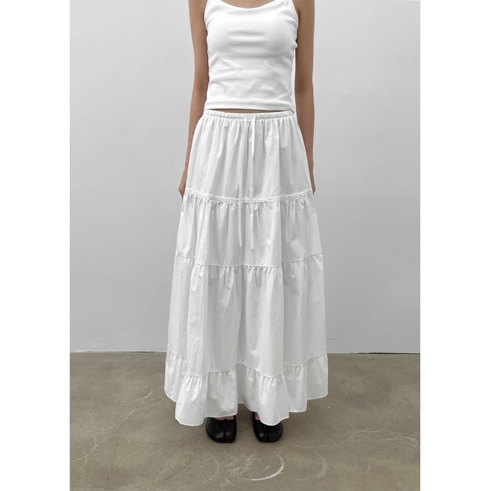 ブラックアップシャーキングスカンカンロングスカート