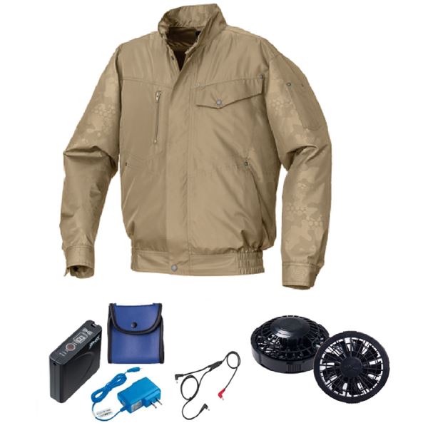 KU92000 空調服 ポリ製 FAN2200B/LISUPER1 キャメルxキャメルエンボス M 17,757円