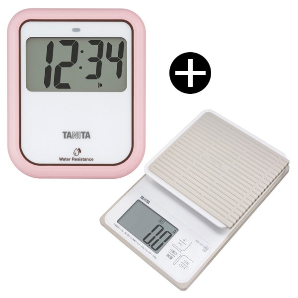 クッキングスケール & 非接触タイマー セット KW-320 + TD-422-PK