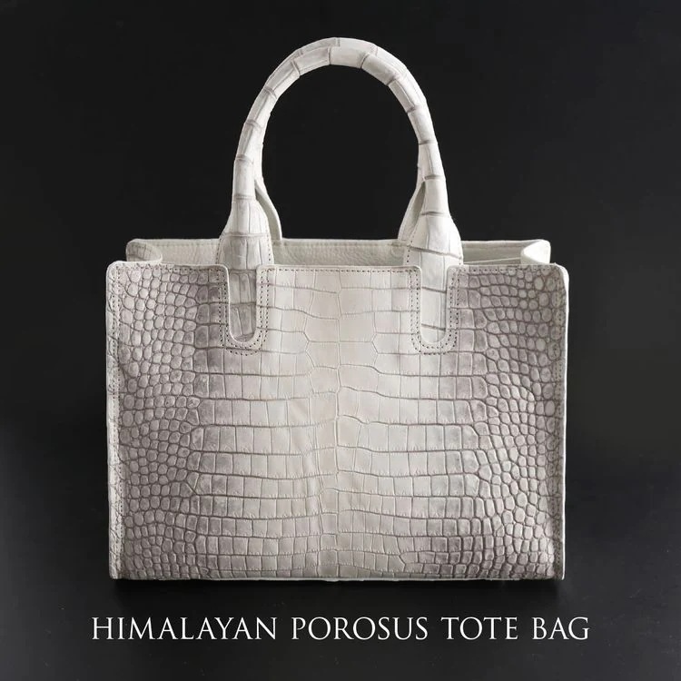 ヒマラヤポロサス日本製メンズトートバッグ2wayセンター取りJRAスモールクロコダ