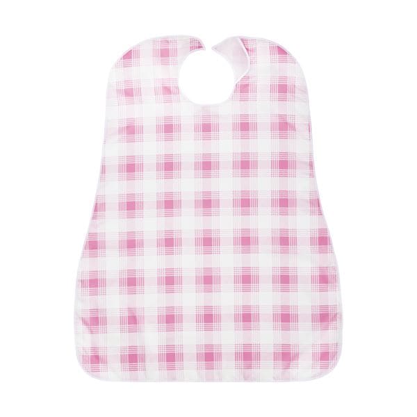 （まとめ）カネモ商事 LOr食事用エプロンピンクチェック 1枚[x5セット] 6,745円