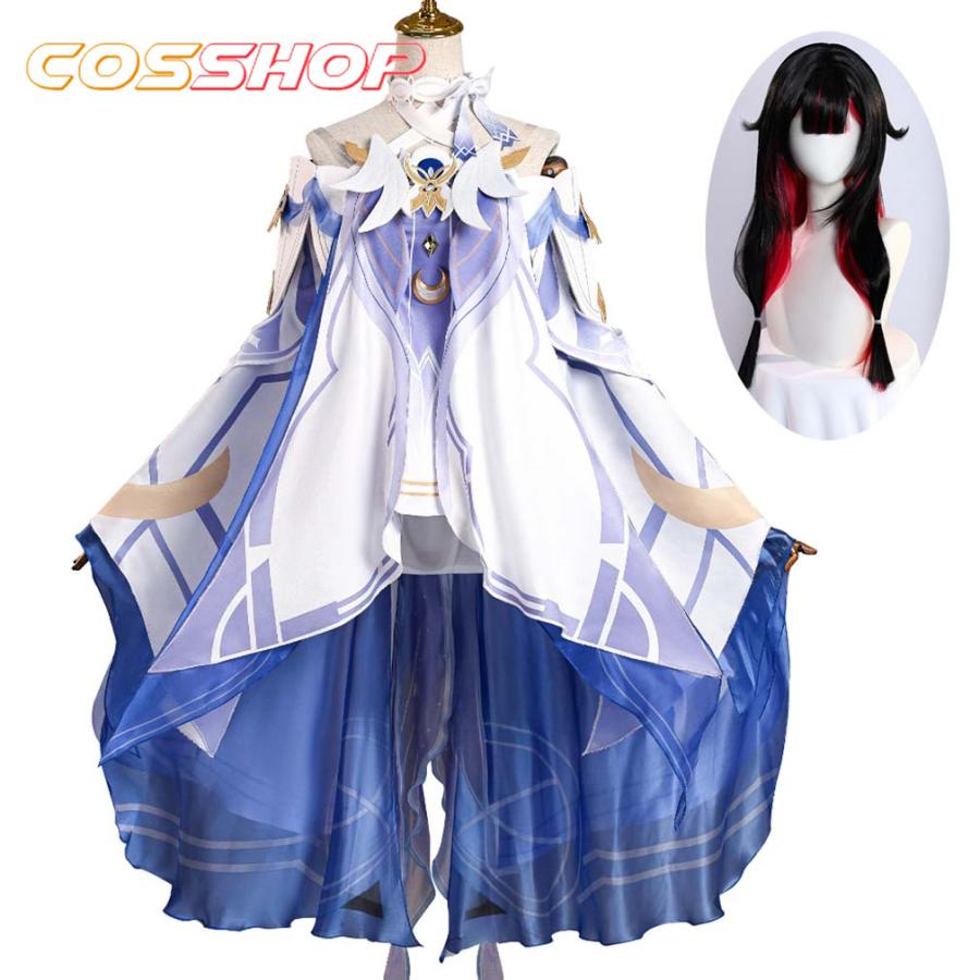 原神 コロンビーナ 風 コスプレ衣装 コスチューム ウイッグ かつら コスプレ靴 演出服 変装 cosplay 仮装 二次会 イベント パーティー-212
