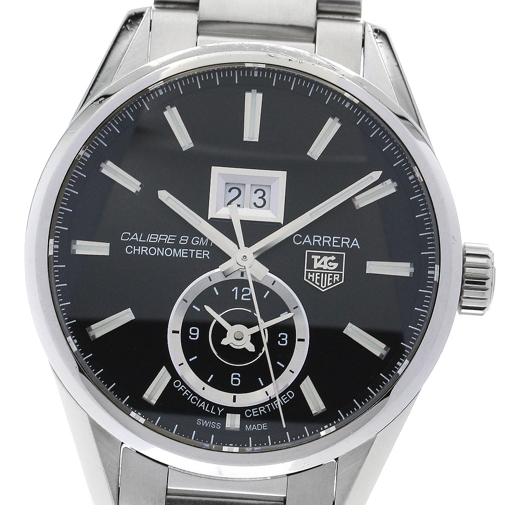 タグホイヤー TAG HEUER WAR5010 カレラ キャリバー8 GMT クロノメーター 自動巻き メンズ _882423【中古】