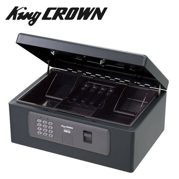 手提金庫 (A4判収納サイズ) テンキー式 H-36E ダークグレー