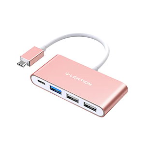 LENTION 4in1 USB-C ハブ USB3.01 USB2.02 100W PD充電 OTG対応 CB-C13 USB Type C 交換アダプタ MacBook Pro (2016-202