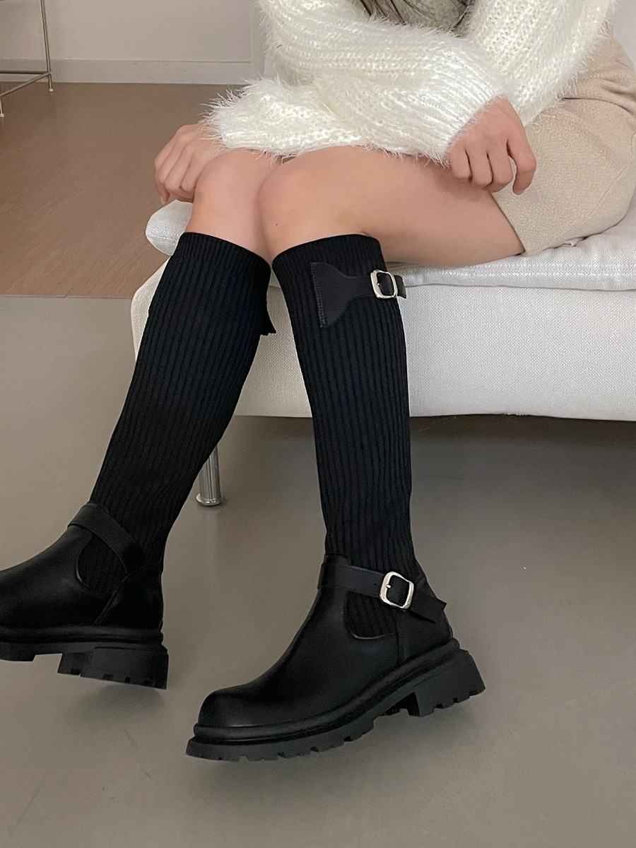 Belt socks long boots