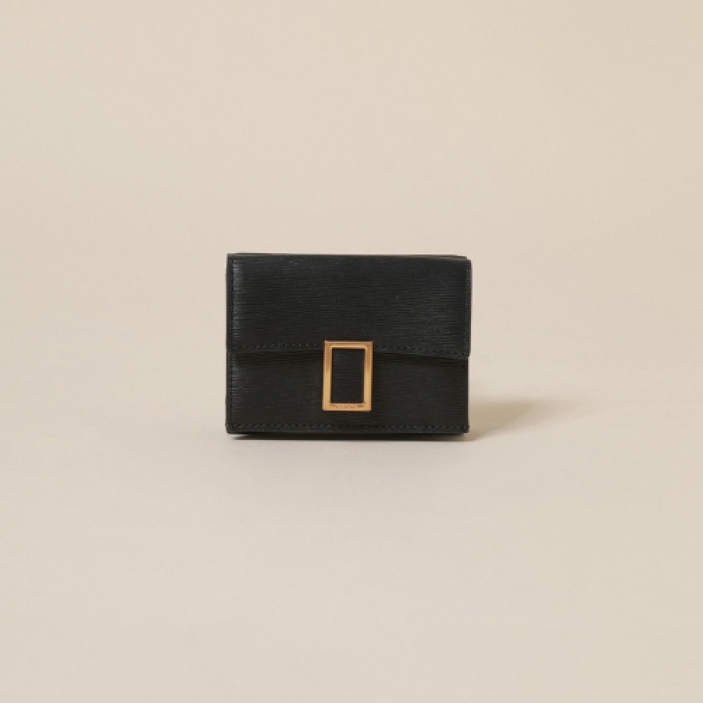 COURONNE ブランアベス (ブランアベス) ミニ三段二つ折り財布_RXACX24124BKX
