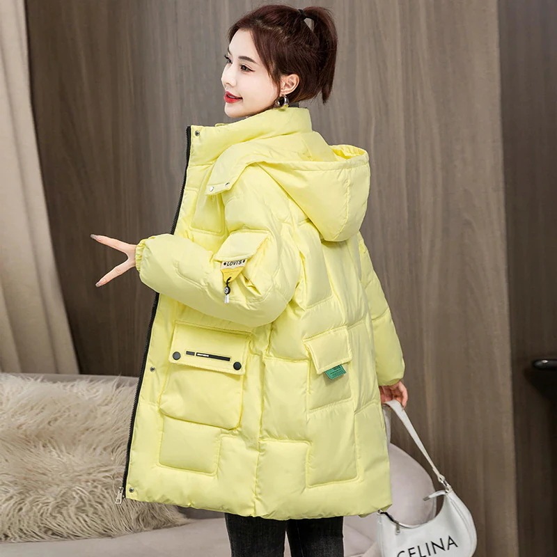 ダウンジャケット初冬新作　韓国ファッションレディース アウター 防寒ダウンジャケット ロングタイプ 軽量 人気ボアアウターキルティングアウター