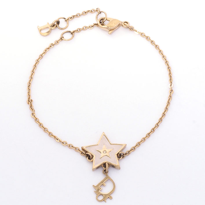 クリスチャン ディオール スター ロゴ ラインストーン【ブレスレット】