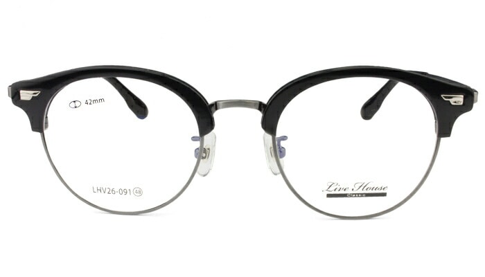 ライブハウス クラシック 眼鏡 Live House lhv26-091-c1 ブラック/ガンメタル