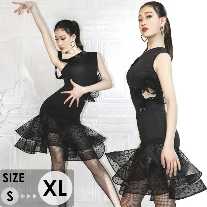 贩売促进 社交ダンス ２点セット トップス スカートラテンダンスセット 肩出し ラテンダンス ダンス衣装 上下セット オフショルダー 練習着 チャチャチャ ラテン ステージ衣装 演出着 演出用 舞台