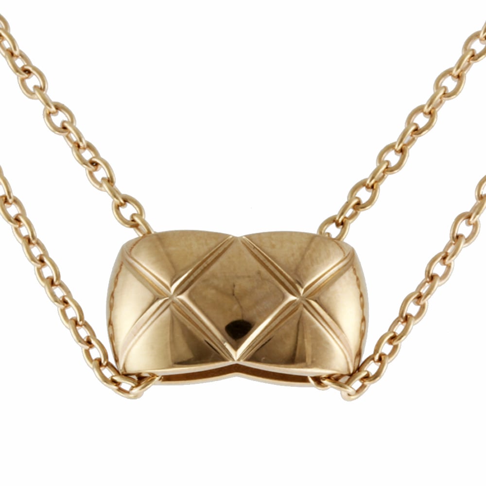 シャネル ココクラッシュ ネックレス 18金 K18ピンクゴールド CHANEL 中古 美品