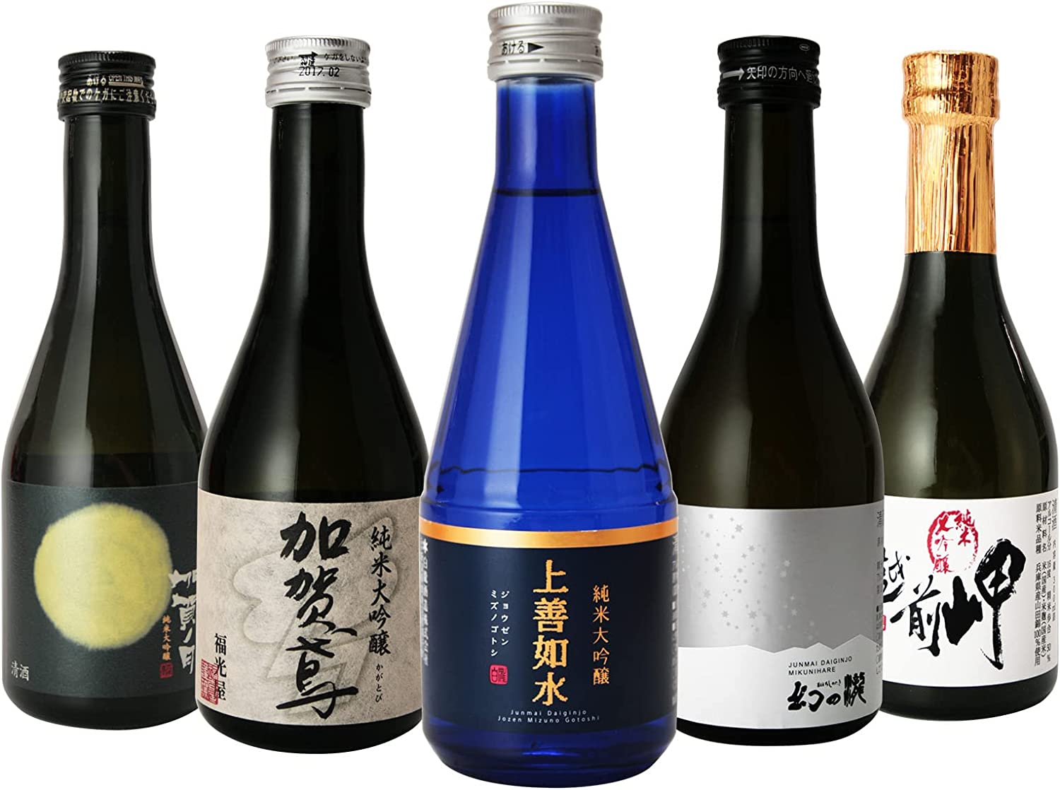 日本酒 純米大吟醸 辛口 飲み比べセット 300ml5本 極み 上善如水