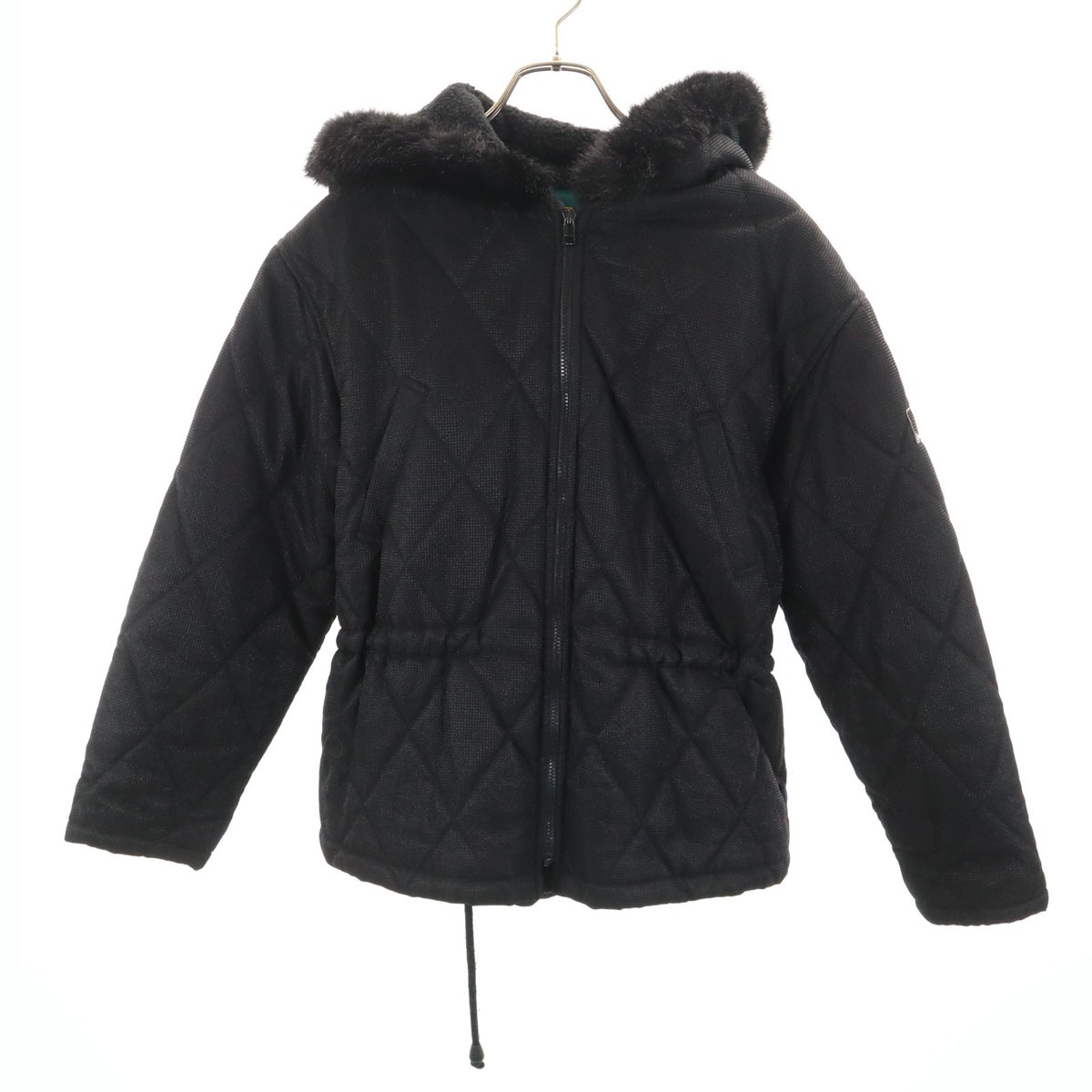 KENZO GOLF ケンゾーゴルフ 90s 日本製 オールド キルティングジャケット 2 ブラック 裏ボア レディース 古着