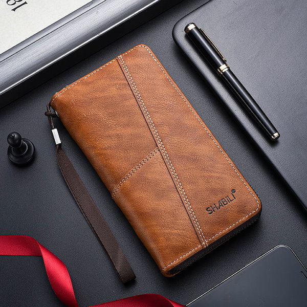 オリジナル 長財布 スマホポーチ✕2 刻印可】ほぼスマホサイズ！！薄型二つ折りの長財布／ヴァケッタルクス