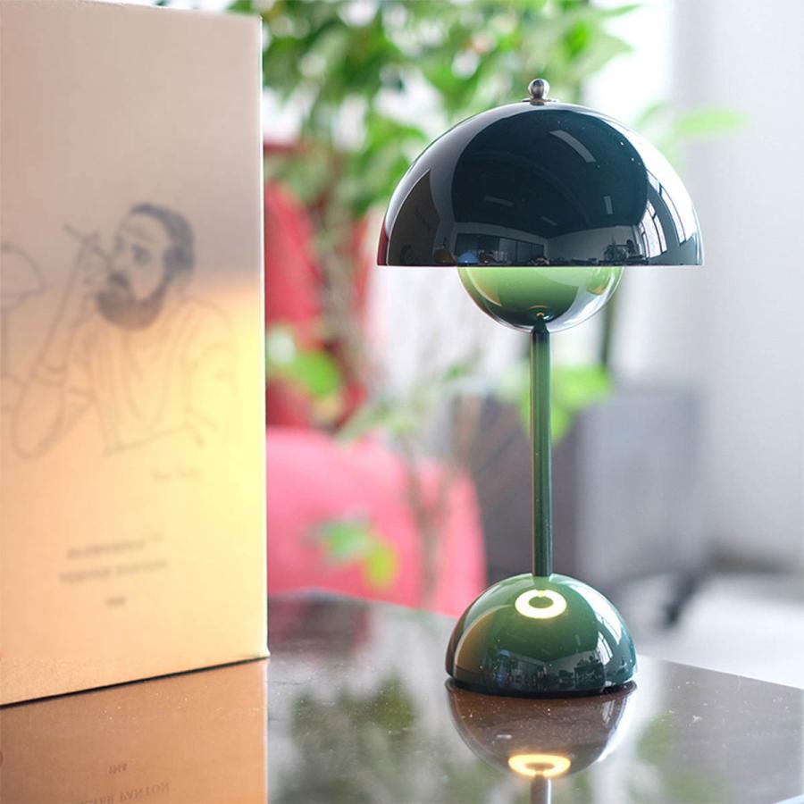 Z-Pearl パンテラ ライト テーブルランプ フラワーポット ポータブル 卓上ライト 間接照明 ビンテージ調 ベッドサイドライト USBコード 韓国インテリア レトロ ライト 照明