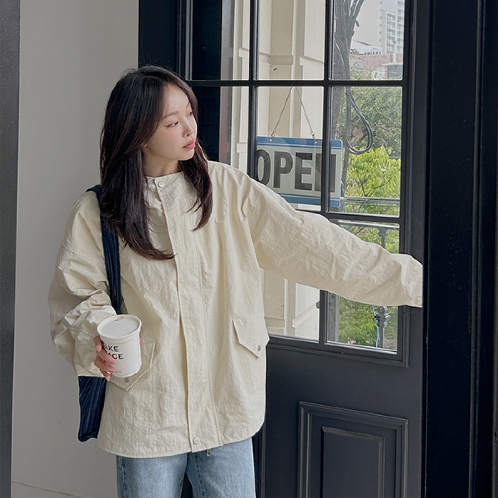 (JSTYLEのイヴェレット) EVELET RUDICA フロントガラスオーバーフィットパーカージャンパー Jスタイル