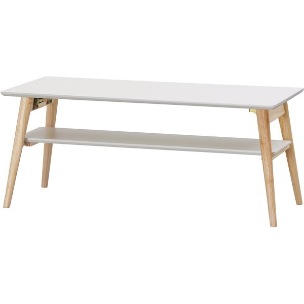 FCT-900Tナチュラル/ホワイト [折り畳みセンターテーブル] メーカー直送