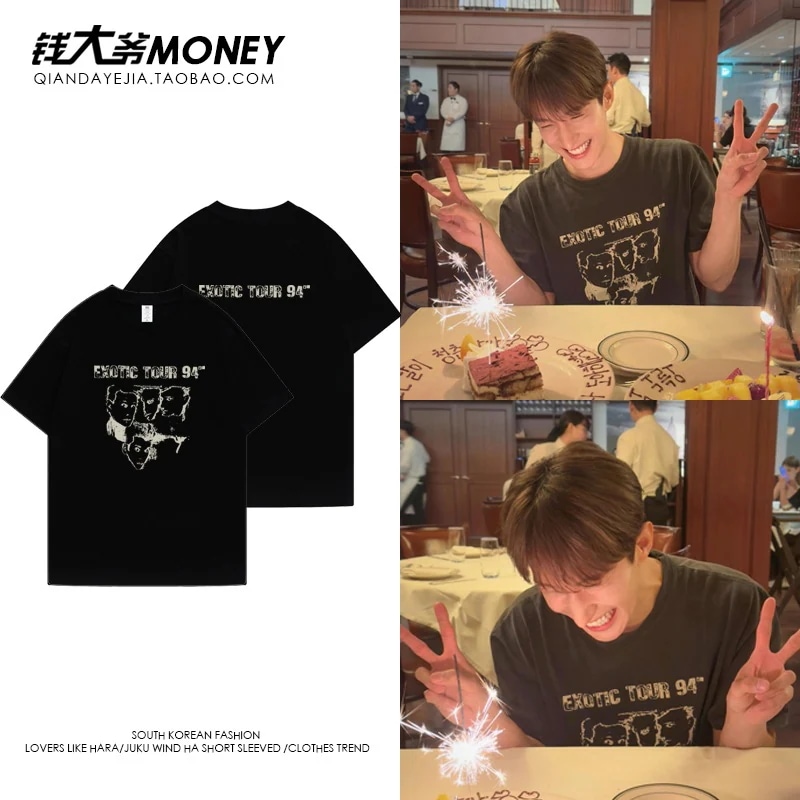 李書民半袖tシャツ夏ボトムシャツトップス半袖綿厚手