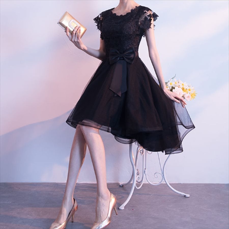 ドレス 4色 ロングドレス ミニドレス ワンピース 衣装 パーティドレス カラードレス ベルティングドレス ミニ ロング ひざ丈 半袖 Uネック ラウンドネック Aライン フレア 4,858円