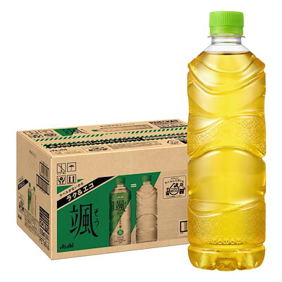 他サイト： アサヒ飲料 颯 ラベルレスボトル 620ml×24本 [お茶] [緑茶]の商品画像