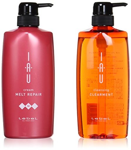 ルベル IAU イオ クレンジング クリアメント(シャンプー)600ML&イオ クリーム メルトリペア トリートメント600ML