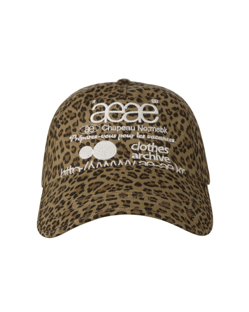 【AEAE】 WEB LOGO LEOPARD CAP [MUSTARD] キャップ 正規品