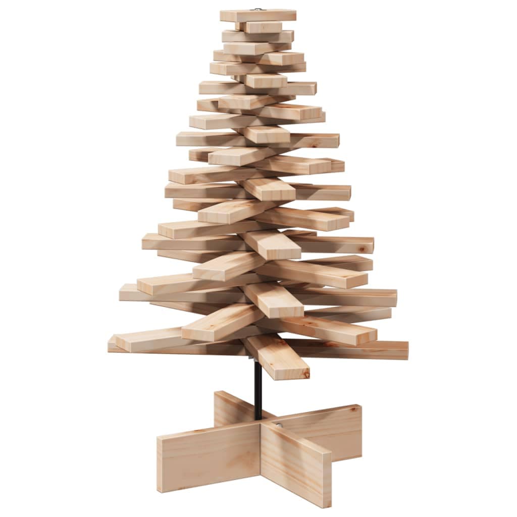 木製クリスマスツリー デコレーション用 80cm パイン無垢材