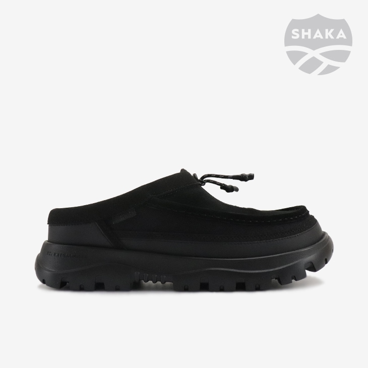 ジップ モカシン ミュール エクストラライト/ブラック（SK347）