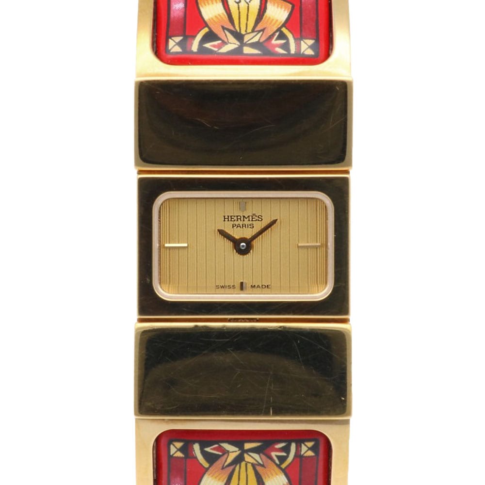 エルメス ロケ 腕時計 GP L01.201 クオーツ 1年保証 HERMES 中古