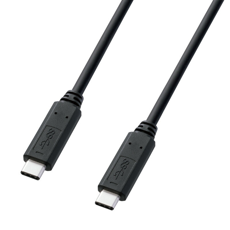 （まとめ買い）USB3.2 Type-C Gen1 PD対応ケーブル ブラック 1m KU30-CCP310 [x3]