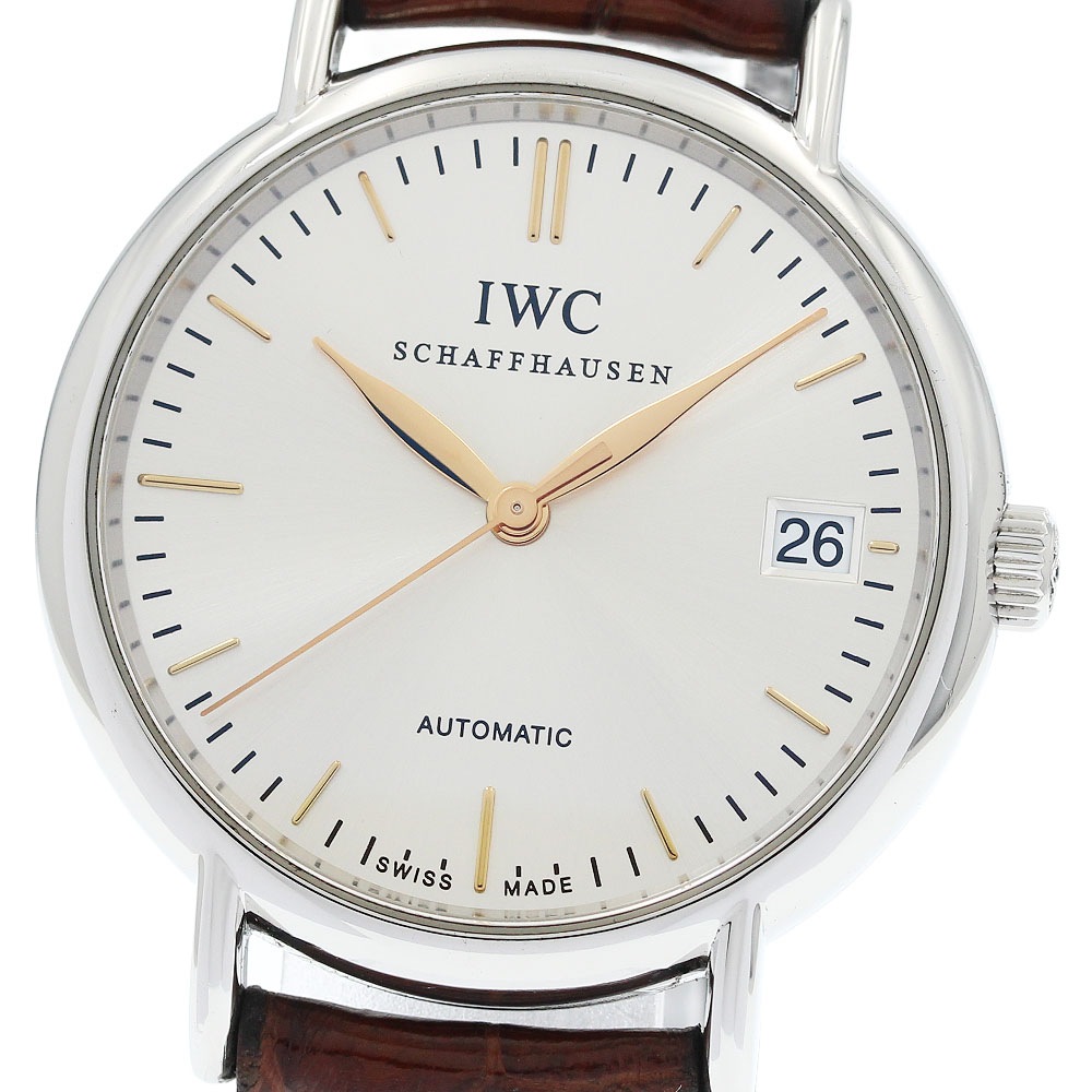 IWC IWC SCHAFFHAUSEN IW356404 ポートフィノ デイト 自動巻き ボーイズ _951046【中古】