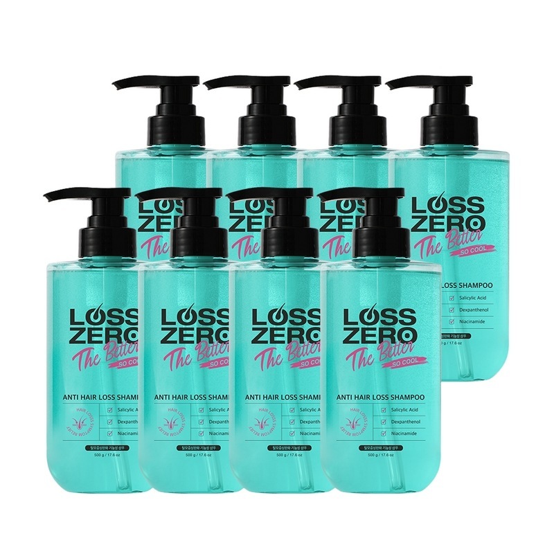 アンチヘアロス弱酸性クール脱毛シャンプー 頭皮スケーリング妊婦 天然由来かゆみ 脂性×8個