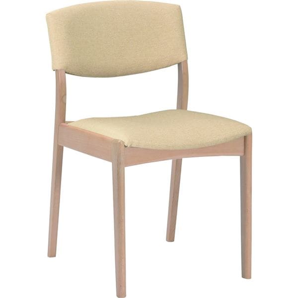 ダイニングチェア ファブリック 木製 2脚組 ナチュラル/ベージュ [完成品] 50004049