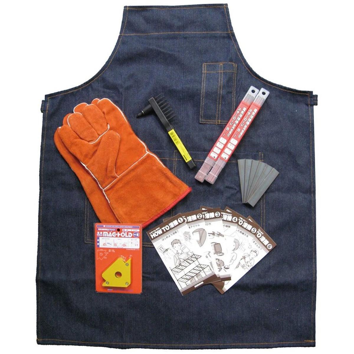 スズキッド(SUZUKID) スターターキット(手棒用) ST-002　保護具・マグホールド・チップ付ワイヤブラシ・練習用鋼材・HOWTO冊子