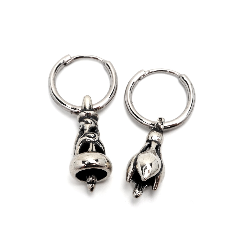 925 ユリ＆唐草ベルピアス [es329-silver]