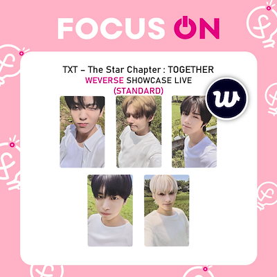 TXT TOGETHER showcase live 限定 トレカ　5枚セット TXT TOGETHER showcase live 限定 トレカ 5枚セット TXT TOGETHER