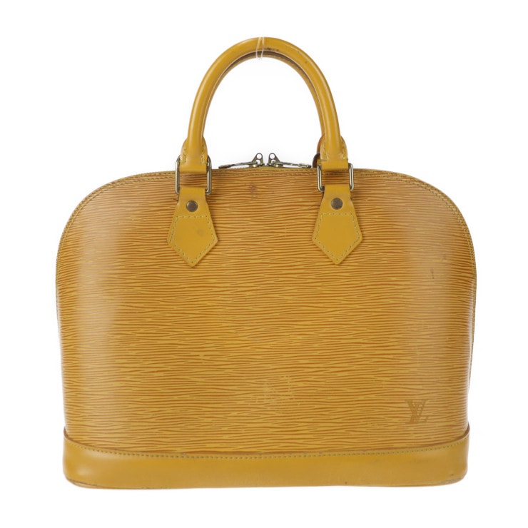 LOUIS VUITTON ルイ ヴィトン ハンドバッグ M52149 アルマ エピ レザー タッシリイエロー ゴールド金具 ビトン 本物保証 中古