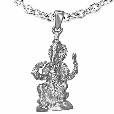 ガネーシャステンレスペンダントトップ 象 エレファント ヒンドゥー教 神様 インド 3Dデザイン 立体 ネックレス パーツ アクセサリー 首飾り 男性 女性 プレゼント stt00-00-0184