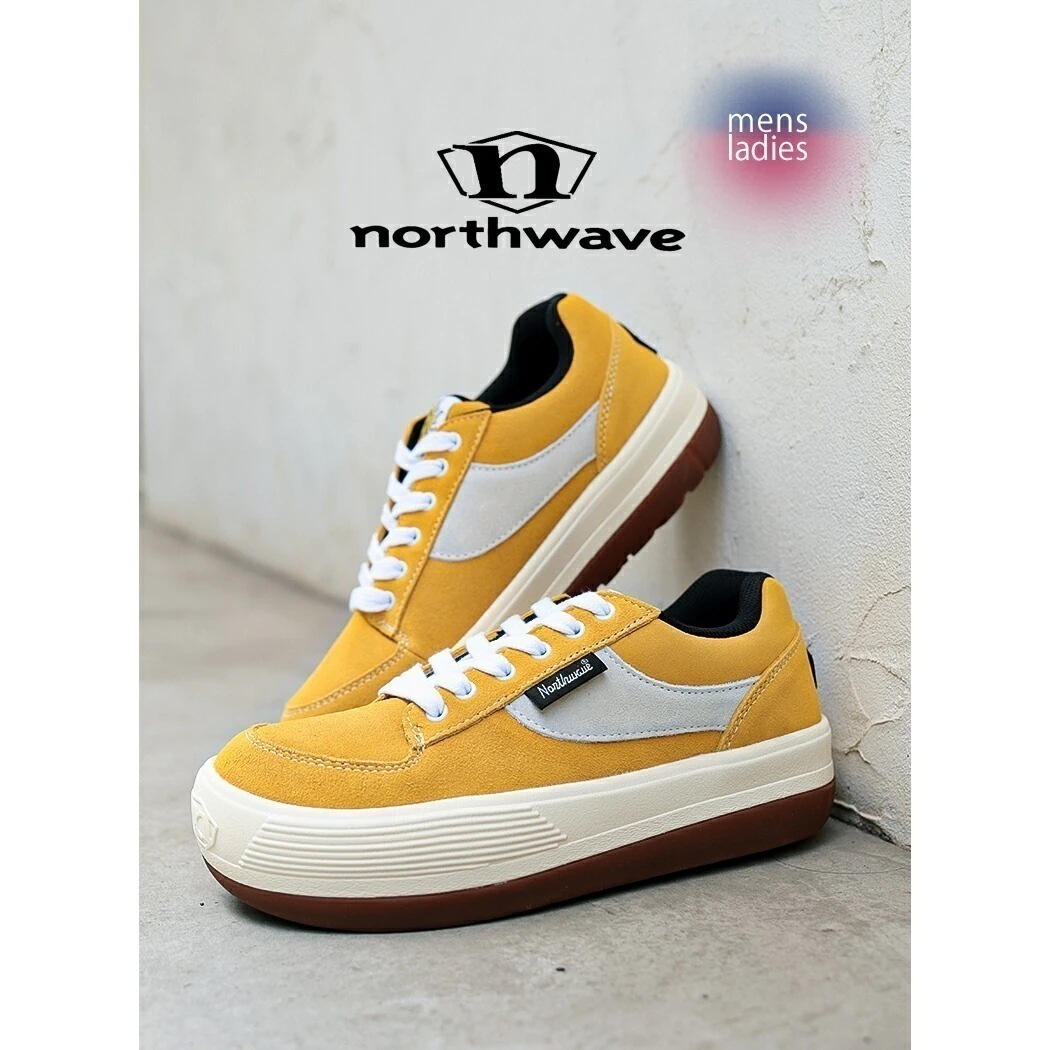 NORTHWAVE ノースウェーブ エスプレッソ スエード スニーカー ESPRESSO SUEDE YELLOW/WHITE ( 黄色 イエロー 白 ホワイト レディース メンズ 厚底 国内正規品