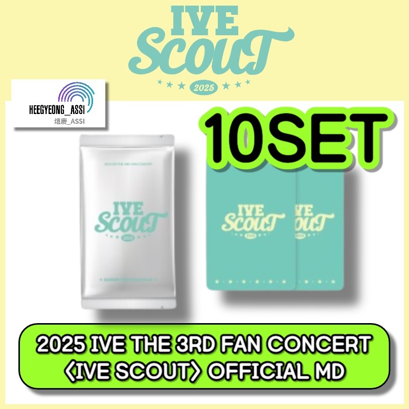 [10set] [RANDOM PHOTOCARD PACK] 2025 IVE THE 3RD FAN CONCERT [IVE SCOUT] OFFICIAL MD